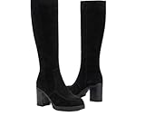 Rahvo Premium Women’s Black Velvet Boots with Heel...
