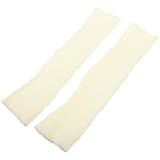 Ciieeo Warm Women’s Leg Warmers 2pcs Set, White Thick...
