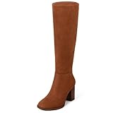 MUCCCUTE Brown Boots for Women Knee High - Chunky Heel...
