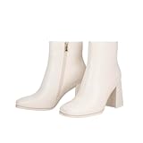 Wetviro Womens Square Toe Ankle Boots Chunky Block Heel...