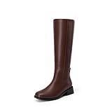 DREAM PAIRS Women's Knee High Boots Square Toe Low...