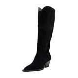 RAJ EXTRA WIDE CALF BOOTS ONYX SUEDE