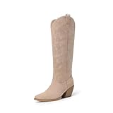 DREAM PAIRS Cowgirl Boots Women Knee High Cowboy Boots...