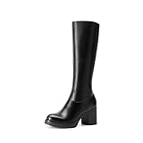 DREAM PAIRS Women's Knee High Boots Chunky Platform...