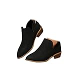 GHTRHSB Women's Short Ankle Boots Low Heel, Comfortable...