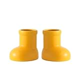 Entryway Decor Snow Boots Shape Mini Ceramic Vase Pen...