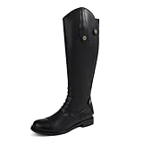 NOWNIN Women's equestrian Boots Knee High Riding Boots...