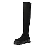 DREAM PAIRS Women's Over The Knee Platform Thigh High...