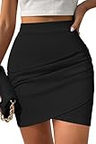Pink Queen Short Skirts for Women Tummy Control Elastic...