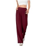 bawilom Womens Casual Work Pants High Waisted Straight...