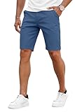 GINGTTO Mens Slim Fit 9' Inseam Flat-Front Shorts...