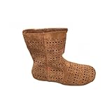 Azttoztto Women's Ankle Boots Vintage Cut Out Block...