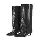 Kekonaca Women's Slouchy Knee High Boots Wide Calf...
