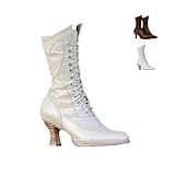 Victorian Boots for Women Vintage Mid Calf Comfortable...