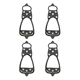 MOBUTOFU 4pcs Anti-Slip Ice Cleats Shoe Covers with...