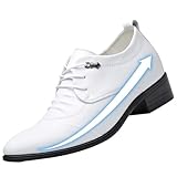 Men’s Classic Lace-Up Oxford Shoes Hidden Internal...