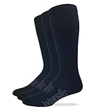 Wrangler Men's Western Boot Socks, black, Sock Size:...