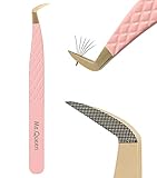 Ms.Queen Lash Tweezers for Eyelash Extensions,Fiber Tip...