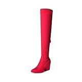 DREAM PAIRS Women's Pointed Toe Thigh High Over the...