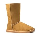 REDVOLUTION Women's Suede Faux Fur Mid-Calf Classic...