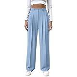 bawilom Womens Dress Pants Wide Leg Stretchy Work Pants...