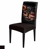 Cowboy Boots Hat Dining Chair Covers Set of 8, American...