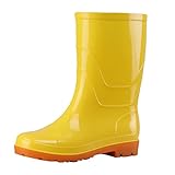 Womens Mid Calf Rain Boots Waterproof Garden Shoes...