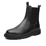 LRMYMHY Women's Chelsea Working Boots Slip on Platform...