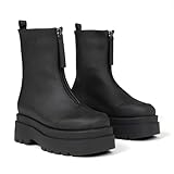 bego Platform Ankle Boots for Women Mid Calf Chunky...
