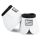 Jeffers Equine No Turn Bell Boots for Horses - White,...