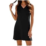 Summer Beach Dress for Women Casual Sleeveless V Neck...