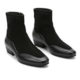 Silanway Suede Patchwork Ankle Boots for Women,...