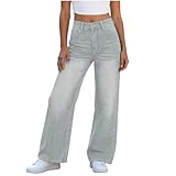 bawilom Women's Wide Leg Jeans Baggy High Waisted Jeans...
