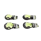 GLOGLOW Adjustable Dog Boots with Reflective Stripes,...