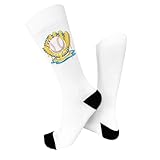 Baseball Cream Drip Sock for adults