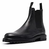 Santimon Top-grain leather Chelsea Boots for Men,...