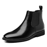 LRMYMHY Chelsea Ankle Boots for Men Leather Oxford...