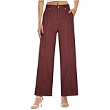 Dovidovi Wide Leg Pants Woman High Waisted Button...