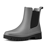HISEA Women's Ankle Rain Boots, Waterproof Chelsea...