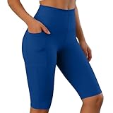 bawilom Women's Capri Leggings with Pockets Tummy...