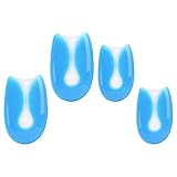 HOMOCONO Silicone U-Shaped Heel Pad 4pcs Set...