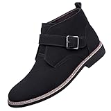Abborora Chelsea Boots Men's Chunky Heel Dress Ankle...