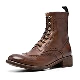 Women's Wingtip Oxfords Brogue Combat Boots Lace-Up...