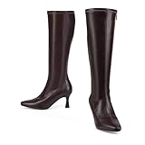 GENSHUO Knee High Boots Women Pointed Toe 3 Inches High...