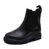 SOGETCH Womens Short Rain Boots Waterproof Ankle...