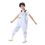 Toddler Kids Waterproof Rain Overalls with Attached...