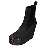 Maiyang Women Special Square Toe Platform Wedge High...