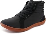 WHITIN Men's Wide High Top Barefoot Sneakers Minimalist...