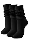 Sofvoyami Women's Slouch Socks-Cotton Blend Scrunch...