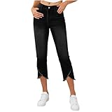 Women's Jeans High Waisted Stretchy Cropped Jeans...